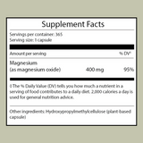 Magnesium oxide capsules