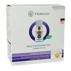 Multivitamin 50+ For Her - Monthly supply - pack of 30 vials - 10ml - Vitabaum®