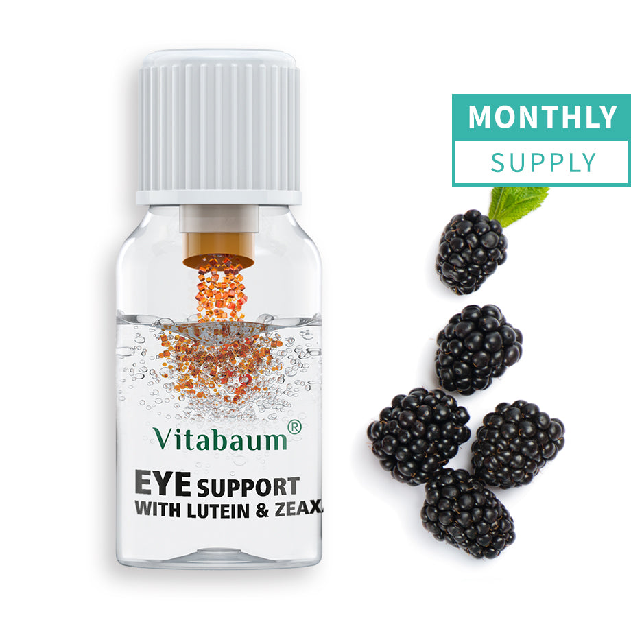 Eye Support with Lutein & Zeaxanthin - Monthly supply - pack of 30 vials - 10ml - Vitabaum®