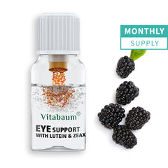 Eye Support with Lutein & Zeaxanthin - Monthly supply - pack of 30 vials - 10ml - Vitabaum®