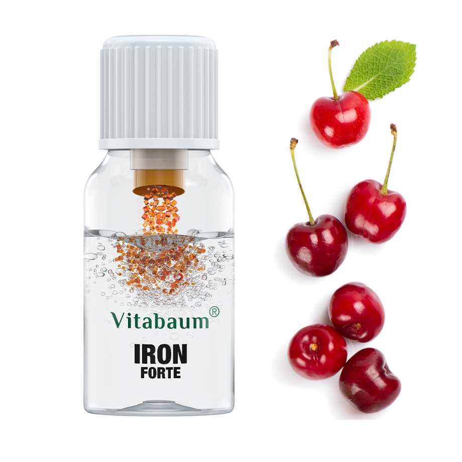 Iron Forte - with Vitamin C & B - Monthly supply - pack of 30 vials - 10ml - Vitabaum®