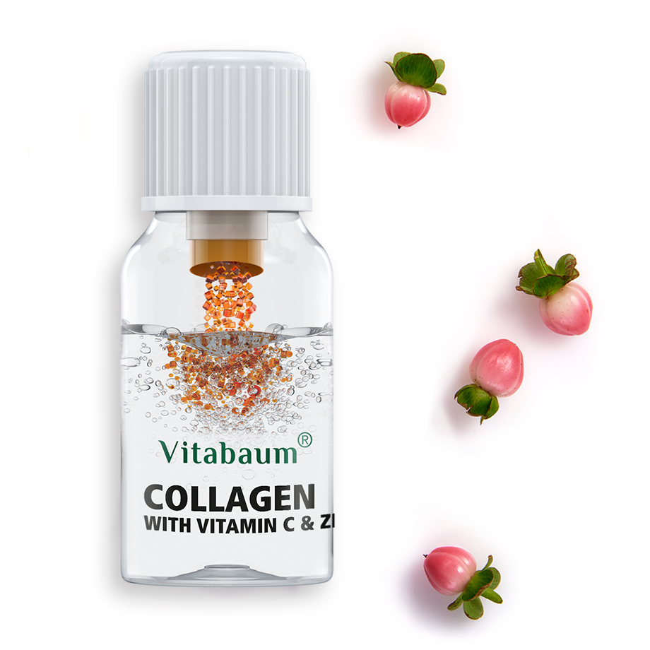 Collagen Plus with Vitamin C & Zinc - Monthly supply - pack of 30 vials - 10ml - Vitabaum®