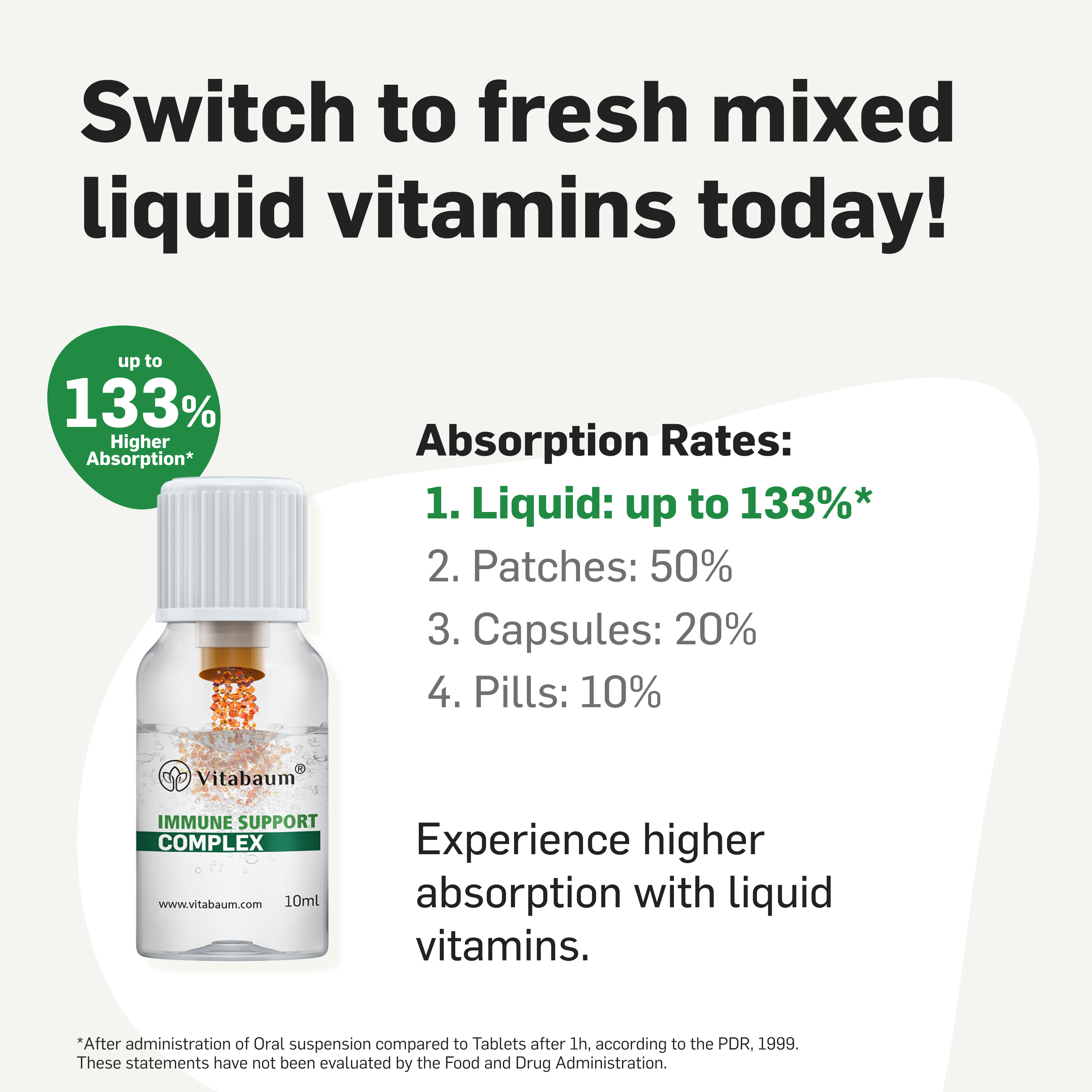 Immune Support - pack of 30 vials - Vegan