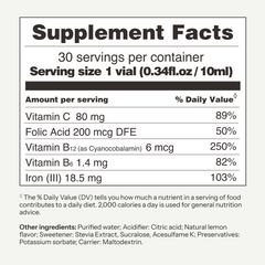 Iron Forte - with Vitamin C & B - pack of 30 vials