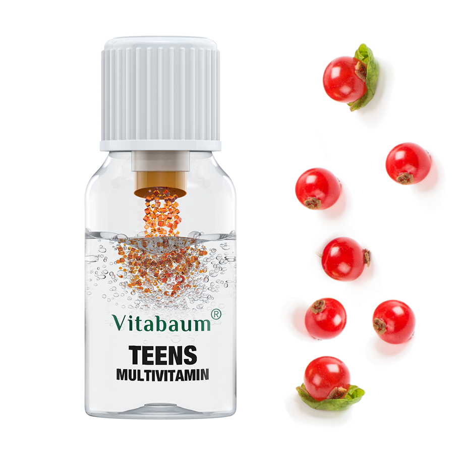 Multivitamin Teens - Monthly supply - pack of 30 vials - 10ml - Vitabaum®